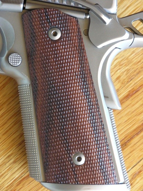 Re WTS Ed Brown 1911 SS Ambi Safety & Kingwood Grips